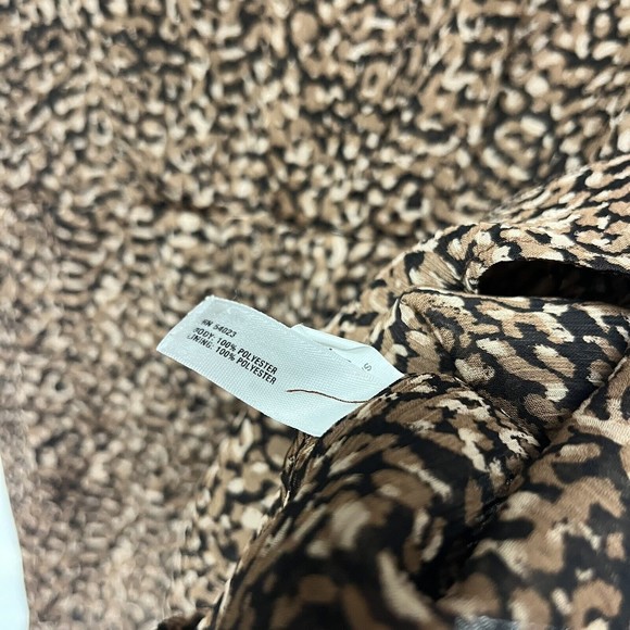 Gap Womens Sleeveless Cheetah Print Top Size S Tie Shoulder - Picture 6 of 8
